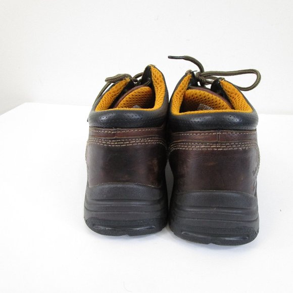 Timberland Pro Dark Brown Leather Titan Oxford Soft Toe Work Boots Shoes 8.5 main image 8